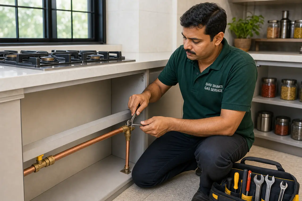 Copper gas pipeline service
